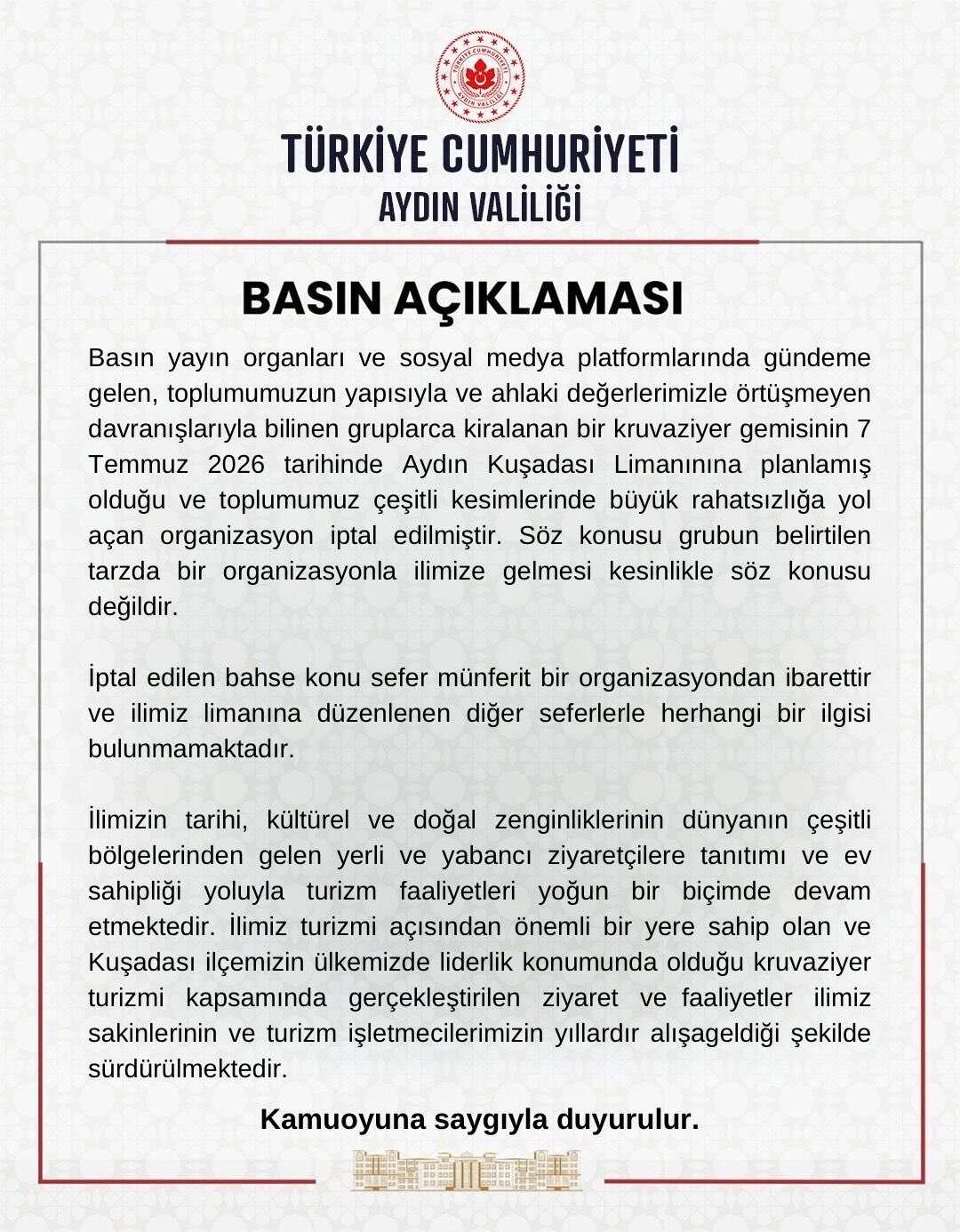 Aydın Valiliği'nden LGBT Temalı Kruvaziyer Organizasyonuna İzin Çıkmadı: Kuşadası Programı İptal Edildi 7